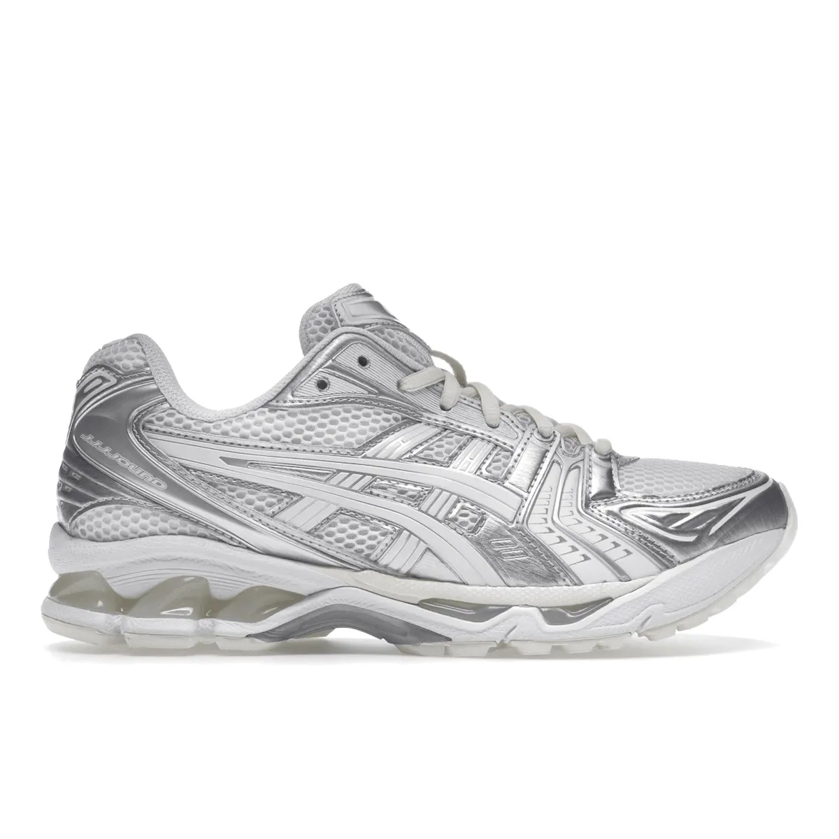 ASICS Gel-Kayano 14 JJJJound Silver White Mesh Upper