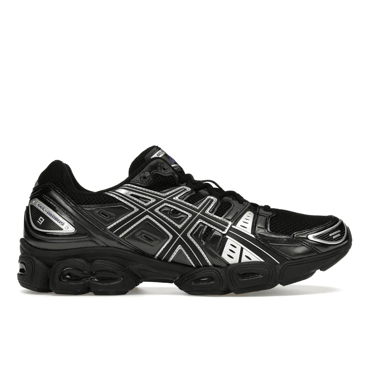 Secure fit ASICS Gel-Nimbus 9 Black Pure Silver