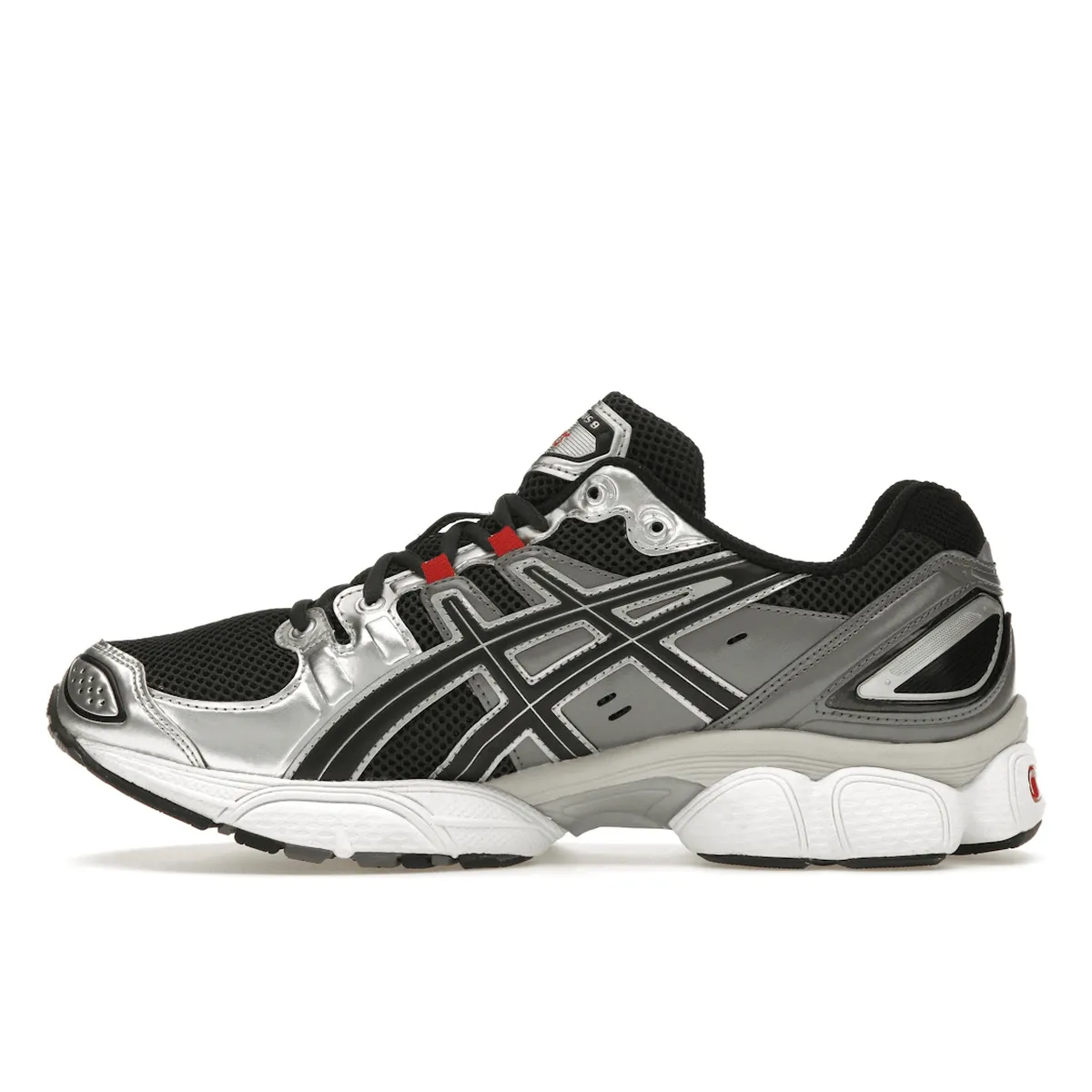 ASICS Gel-Nimbus 9 Graphite Grey Red Breathable mesh