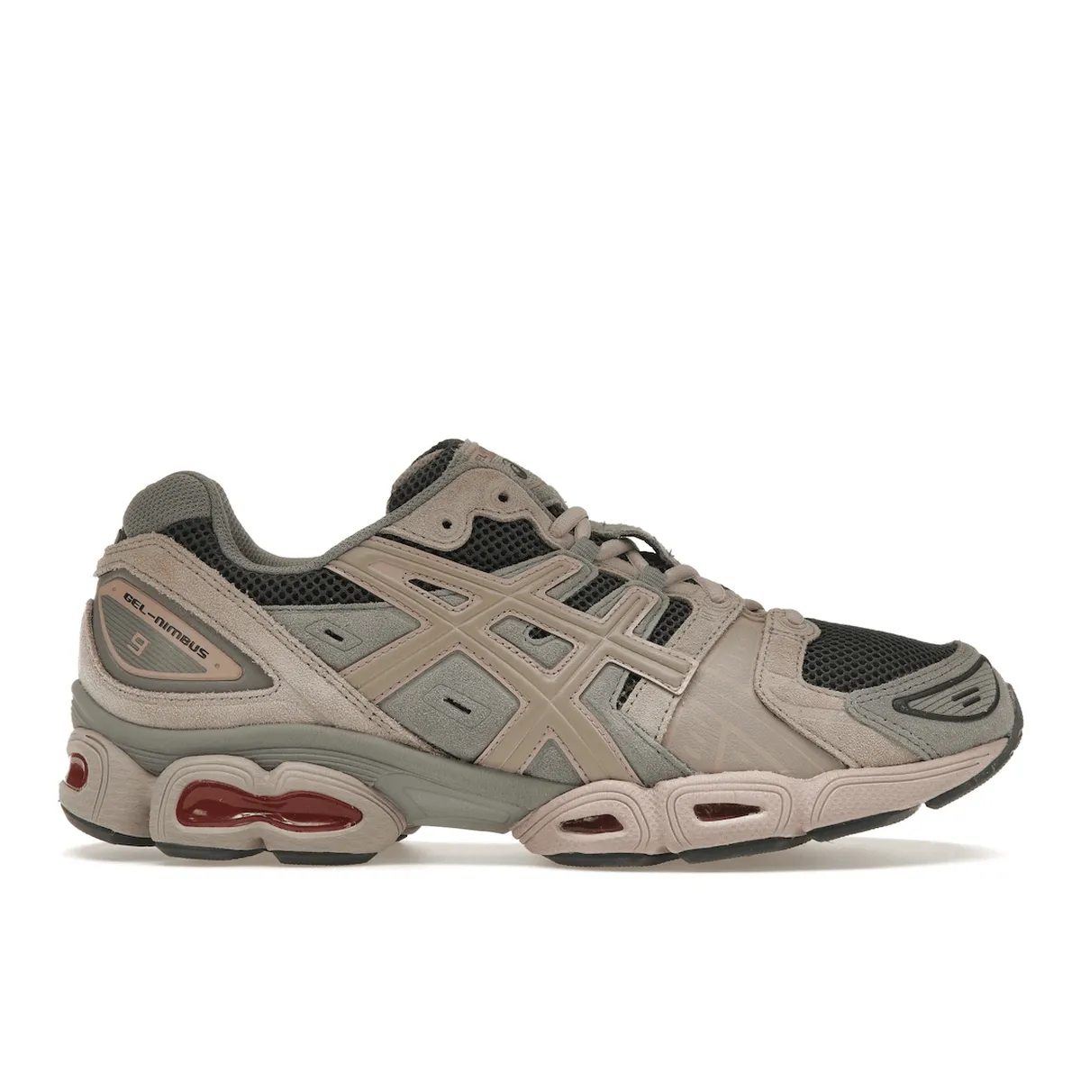 ASICS Gel-Nimbus 9 Obsidian Grey Moonrock Queen Touch Weekend Casual