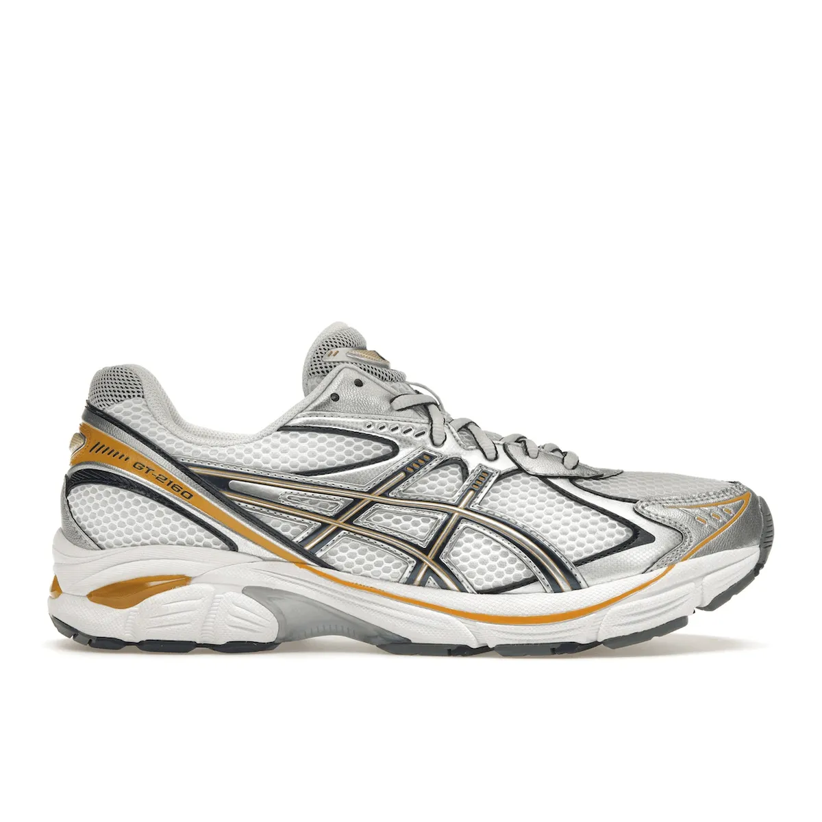 ASICS GT-2160 White Pure Silver Gold Satin-Finish