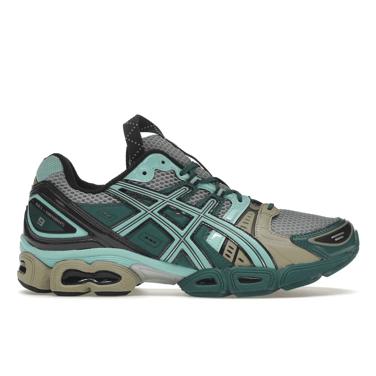 ASICS UB3-S Gel-Nimbus 9 Kiko Kostadinov Piedmont Grey Aruba Blue Wardrobe Base Versatile