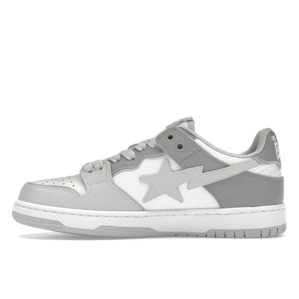 Athleisure A Bathing Ape Sk8 Sta #5 White Grey