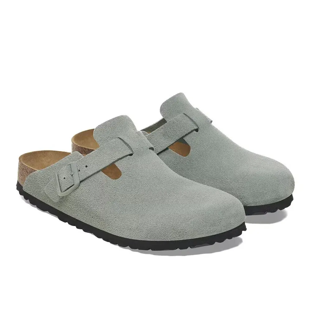 Birkenstock Boston BS Suede "Pure Sage" Field
