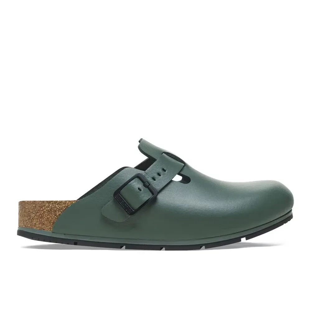 Birkenstock Boston PRO Leather - Thyme Thick-Sole
