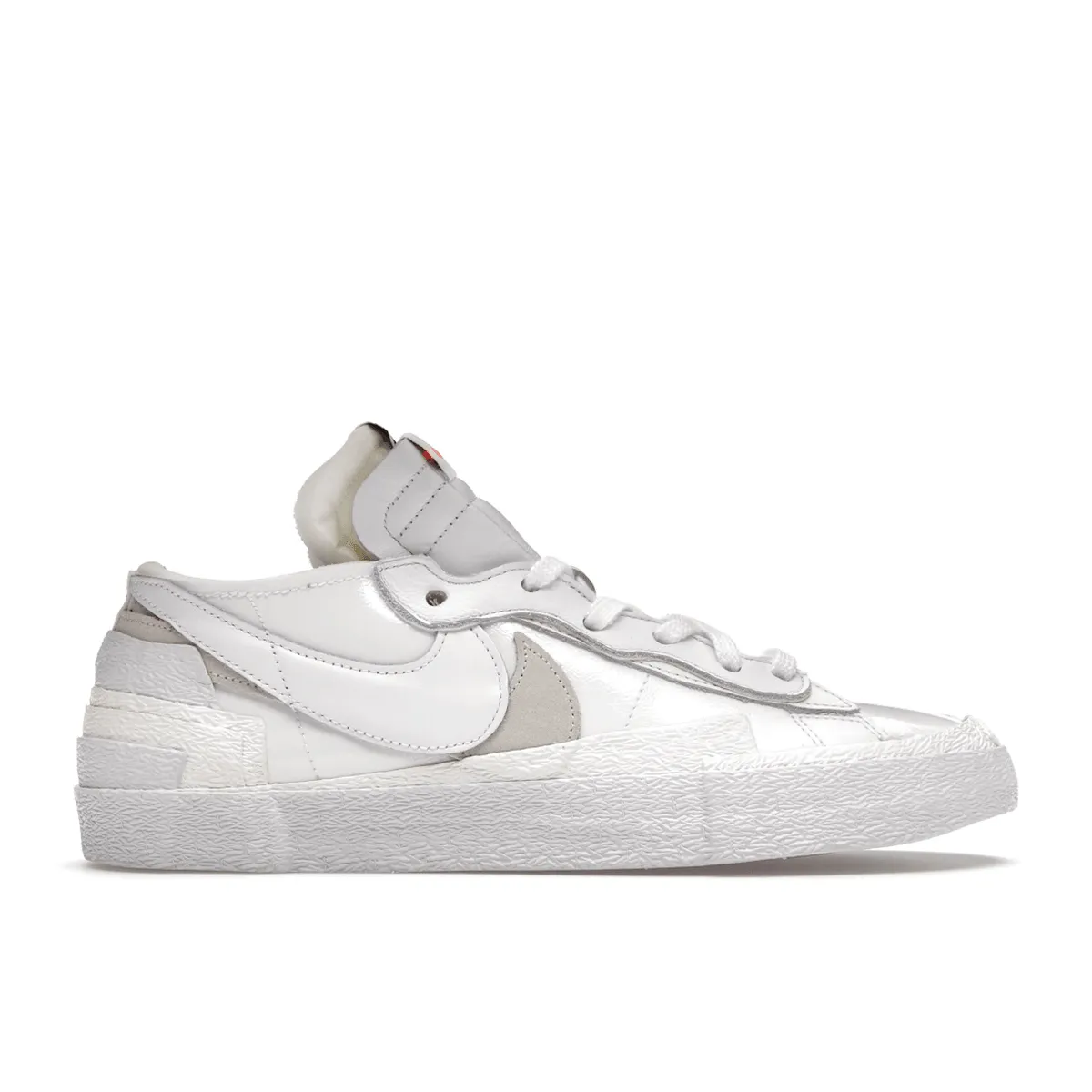 Blazer Low x Sacai White Patent Leather Easy Step