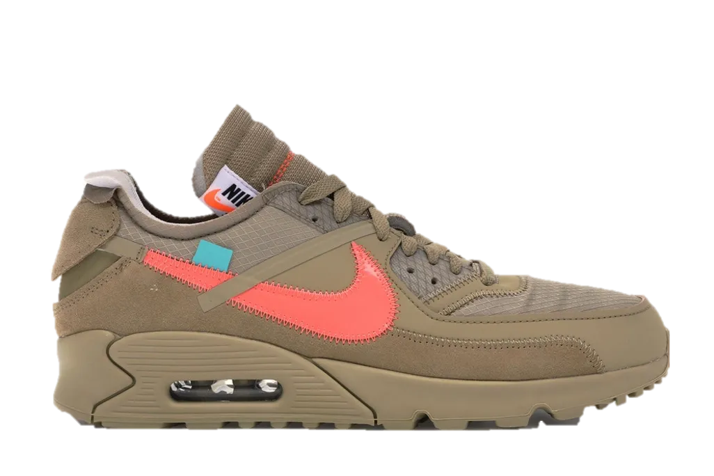 flat - sole shoes footgear for jogging AM90 X OW Desert Ore