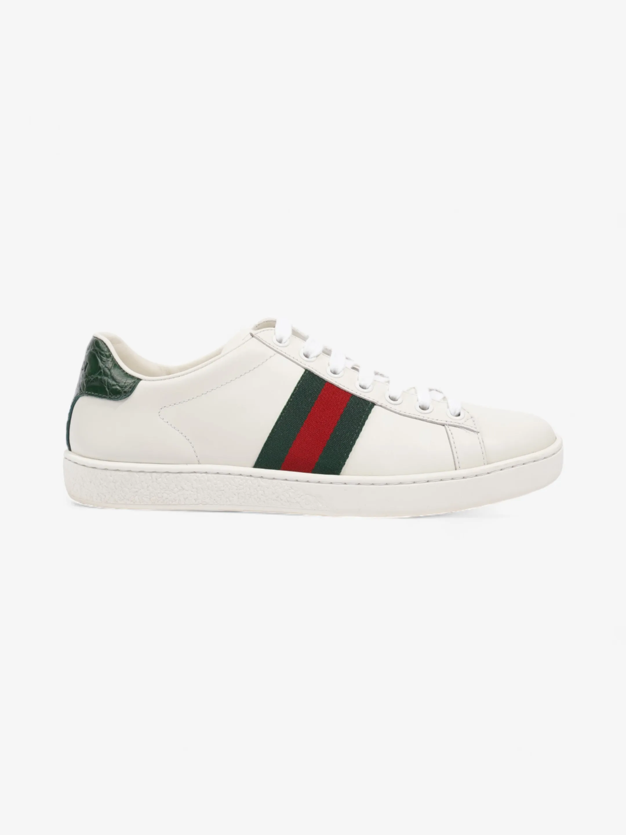 Bold Gucci Ace Sneakers White / Green / Red Leather EU 37 UK 4