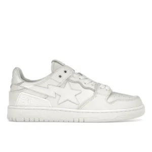 Virtual Step A Bathing Ape Bape SK8 Sta Triple White Patent Leather Sta Logo