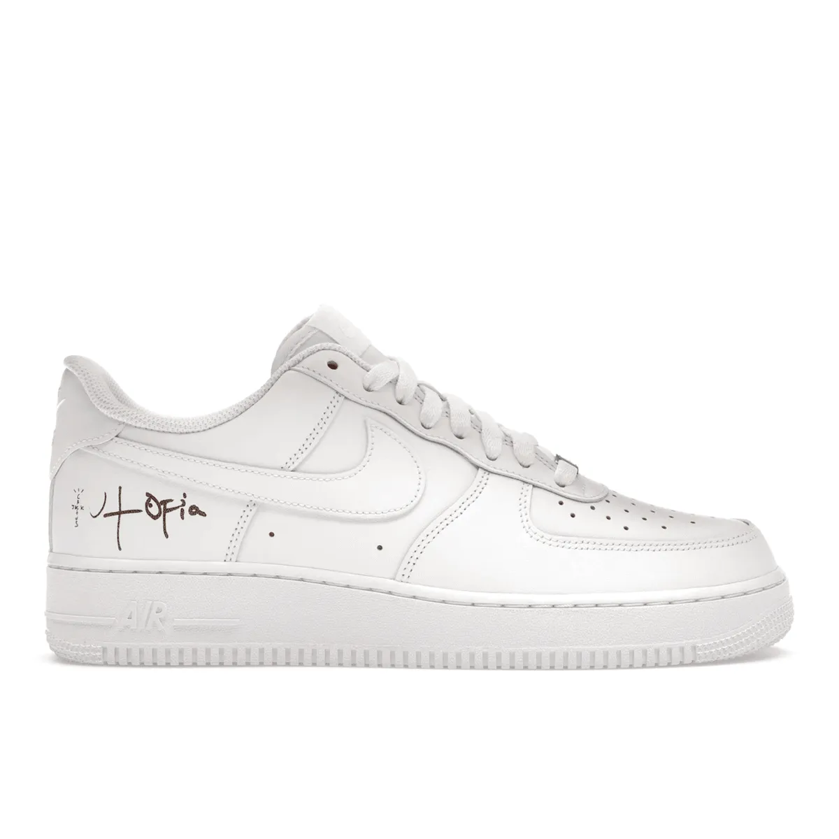 Nike Air Force 1 Low '07 White (Travis Scott Cactus Jack Utopia Edition) Travel Outfit Soft cushion