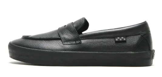 Bounce Back Vans Skate Loafer Shoe - Black/Black