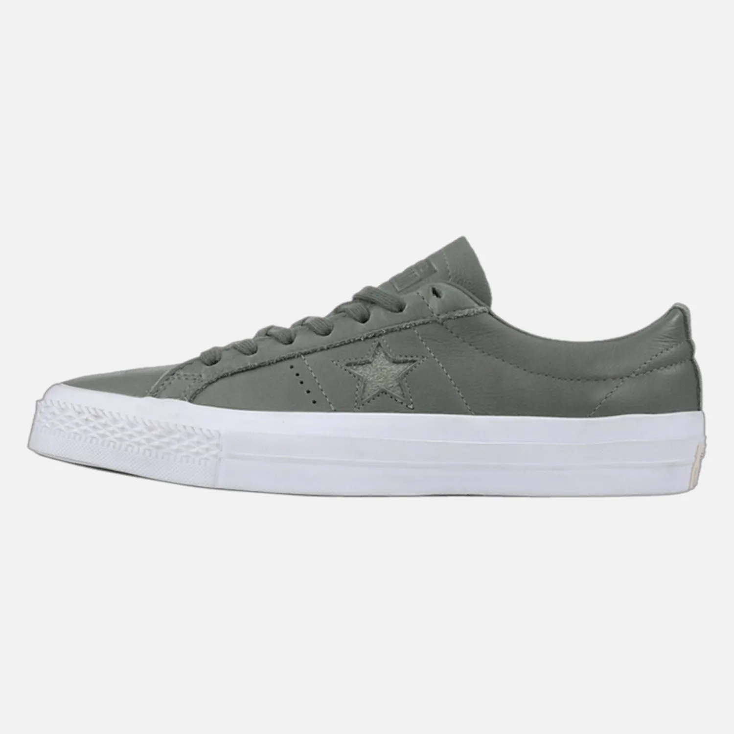 water proof Dad Style Men's Converse One Star Leather - Olive Green