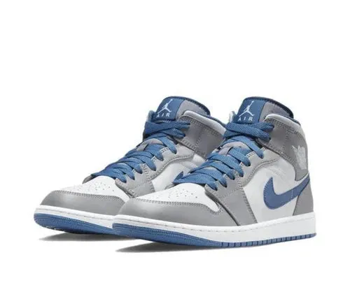Breathable Air Jordan 1 Mid True Blue
