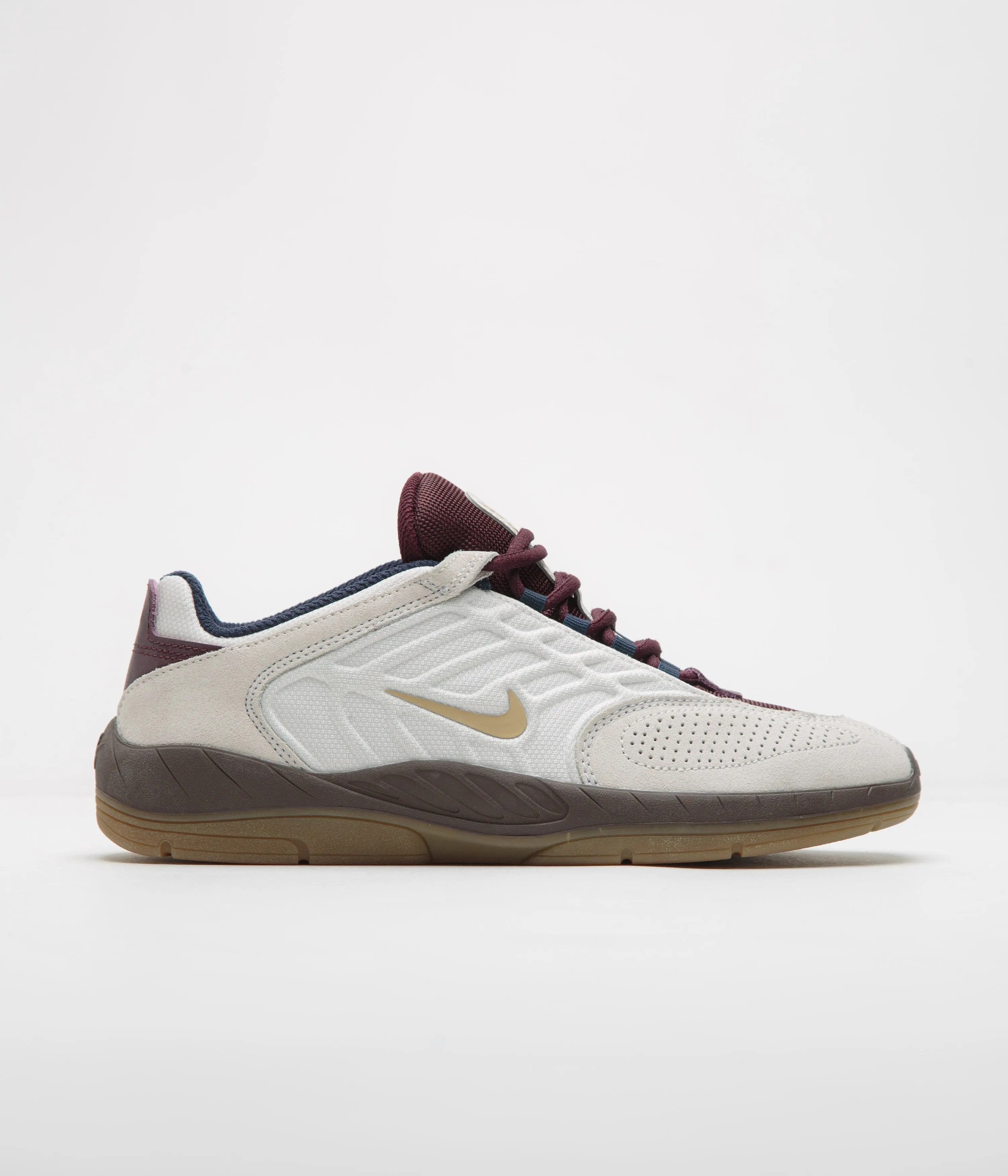Nike SB Vertebrae Shoes in Phantom and Parachute Beige and Burgundy Crush