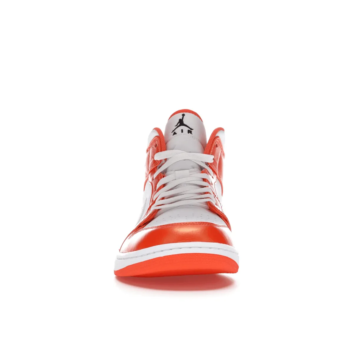 Breathable mesh upper Air Jordan 1 Mid Electro Orange