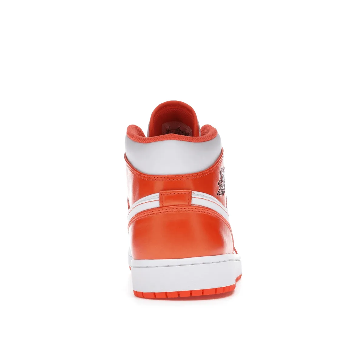 Breathable mesh upper Air Jordan 1 Mid Electro Orange