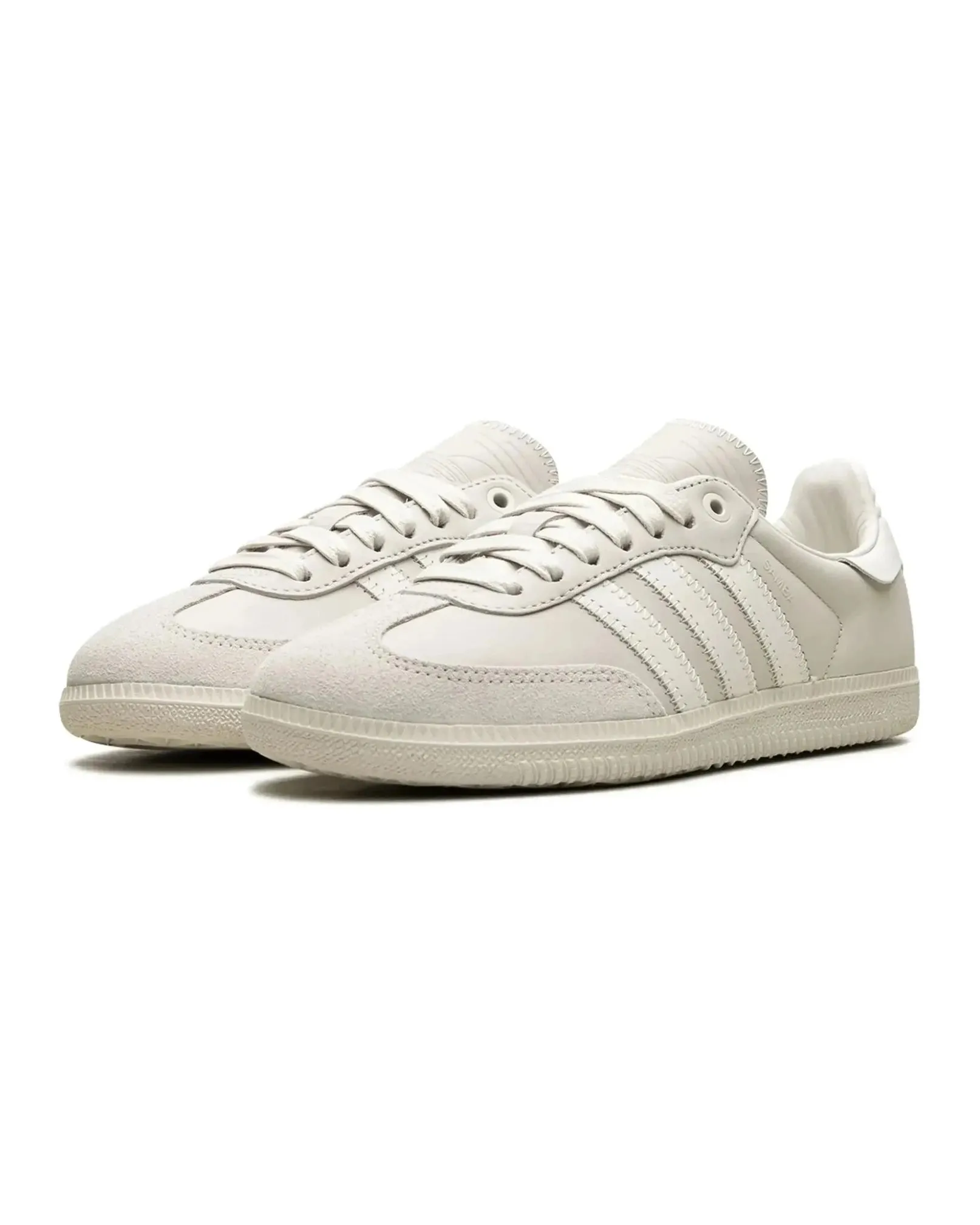 Breathable Shoes Adidas Samba x Pharrell Williams Humanrace Cloud White