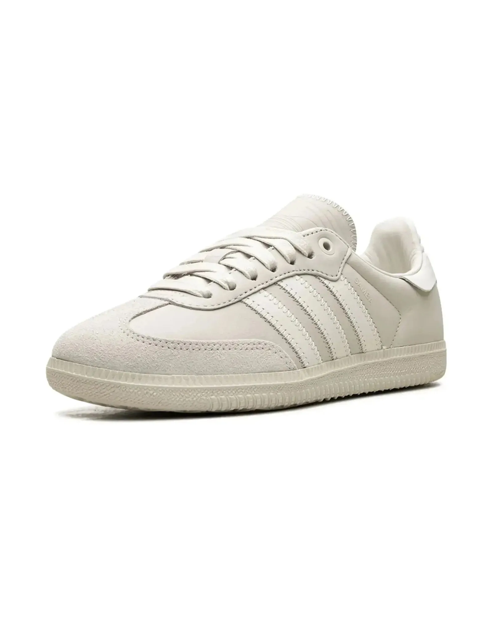 Breathable Shoes Adidas Samba x Pharrell Williams Humanrace Cloud White