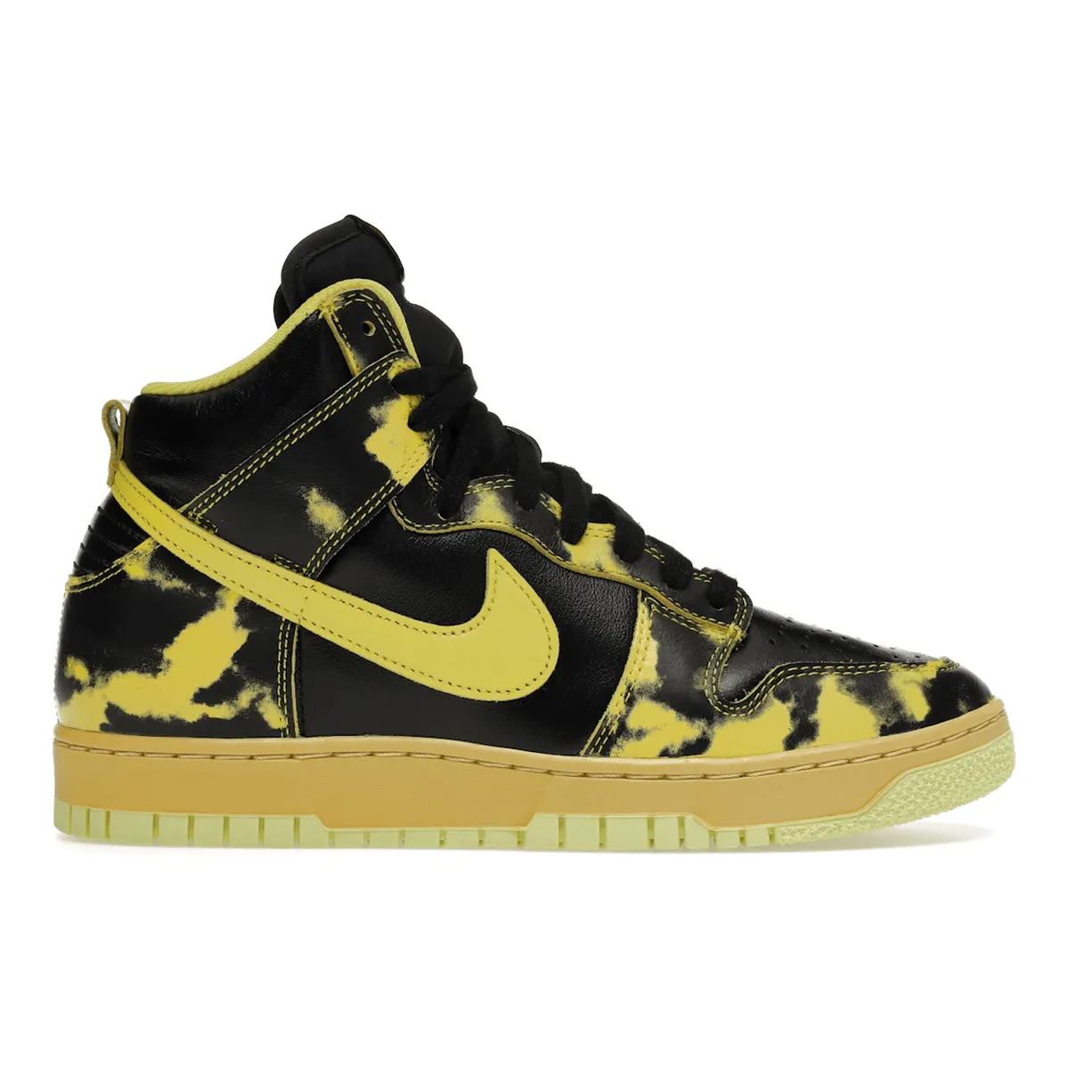Breathable Sole Nike Dunk High 1985 SP Yellow Acid Wash