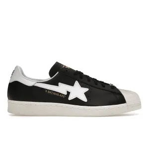 Adidas Superstar 80s Bape Black White Gold Rugged Look