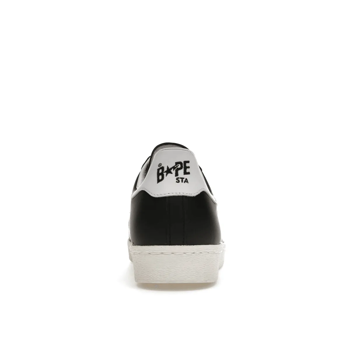 Breathable wear Adidas Superstar 80s Bape Black White Gold