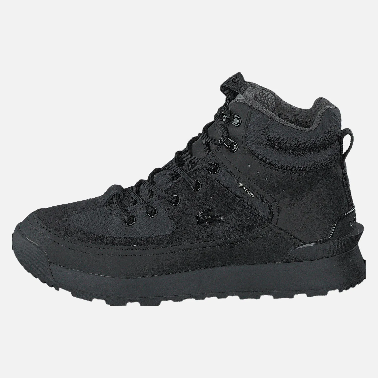 Men's Lacoste Urban Breaker Gore-tex Hi - Black Stretchable Material Smooth ride
