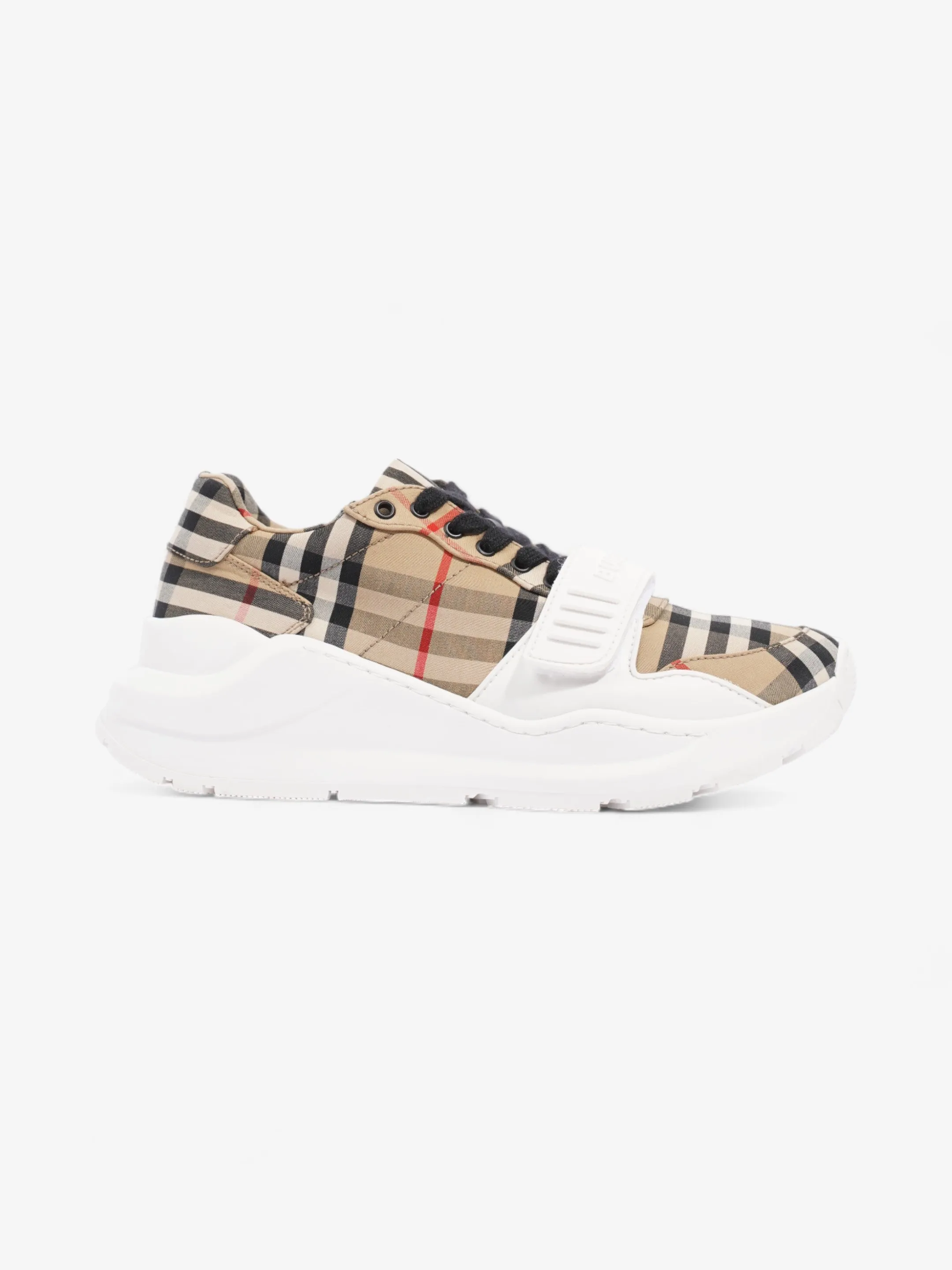 Burberry Regis sneakers Check / White Canvas EU 36 UK 3 Signature grip