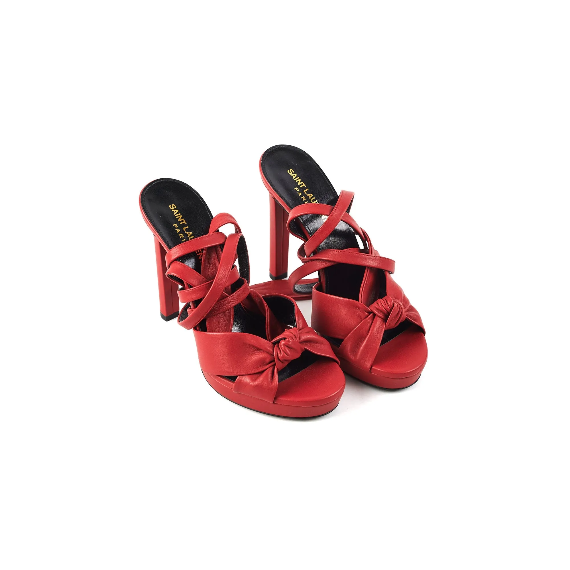 Calm Step Saint Laurent Sandal Size 38 Red