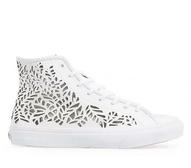 construction VANS | SK8-HI DECON (CUTOUT)| LEAVES/WHITE