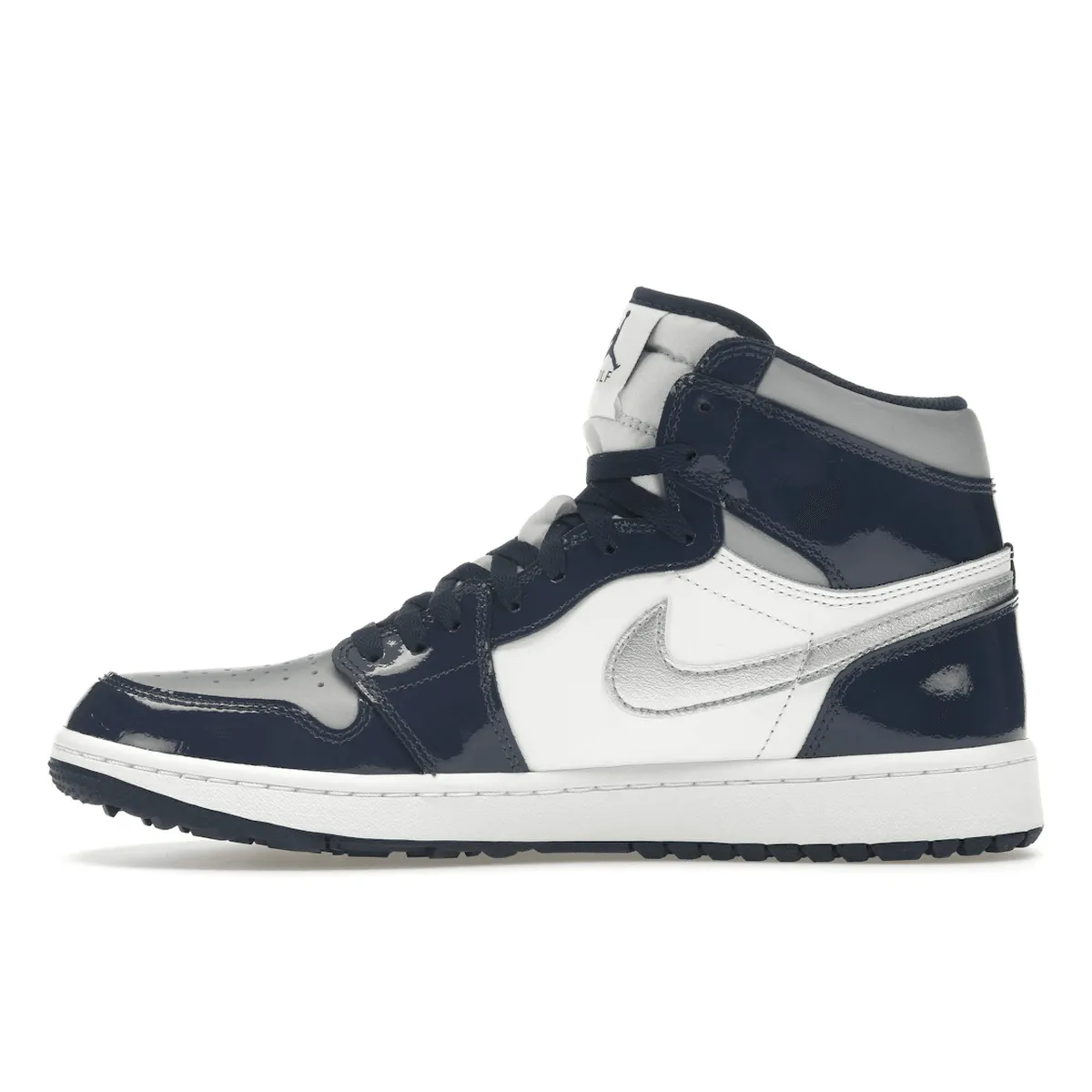 Canvas Upper Air Jordan 1 Retro High Golf Patent Midnight Navy