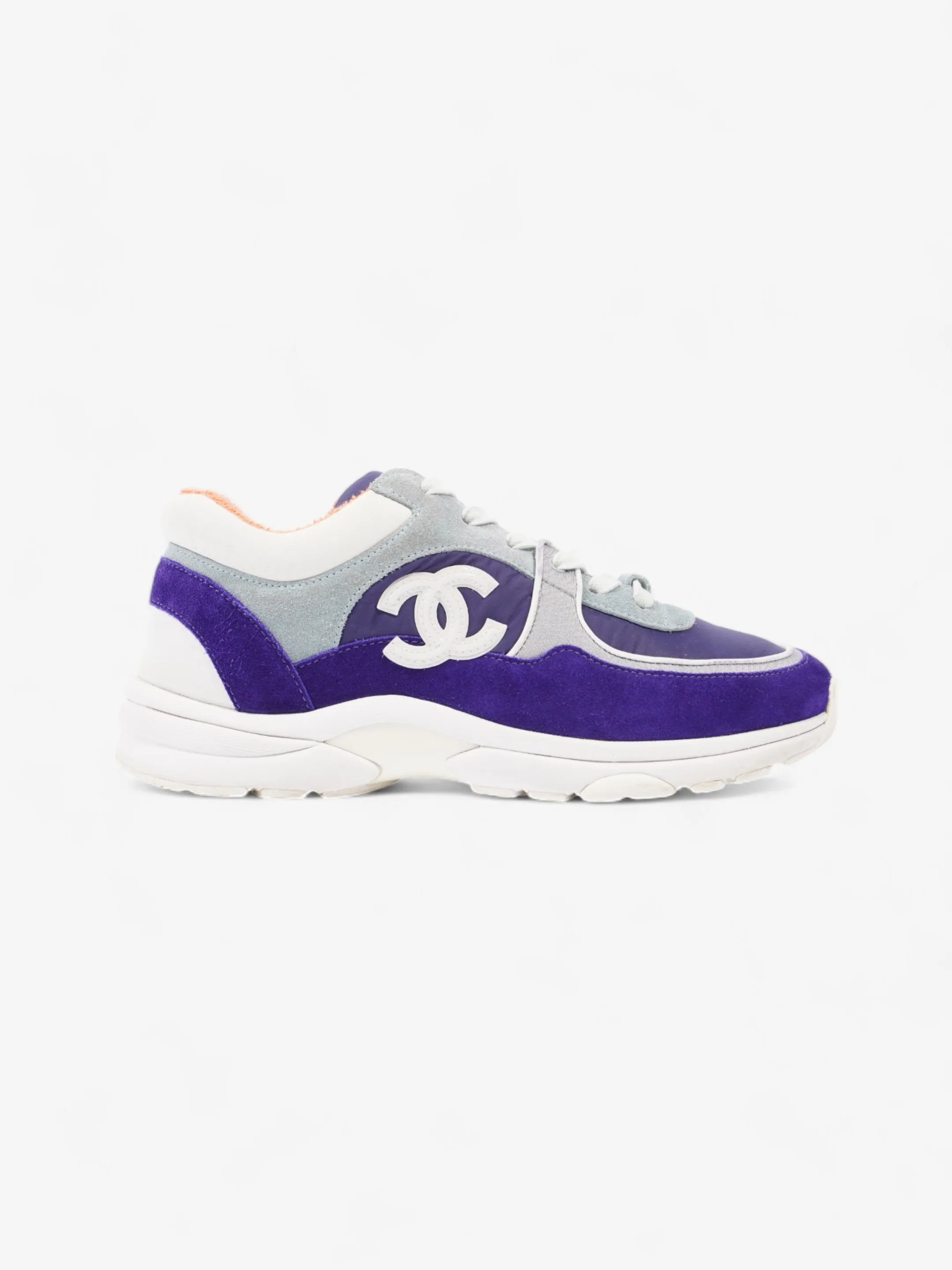 Chanel CC Logo Sneakers Blue / Navy / White Suede EU 37 UK 4 All-purpose stability