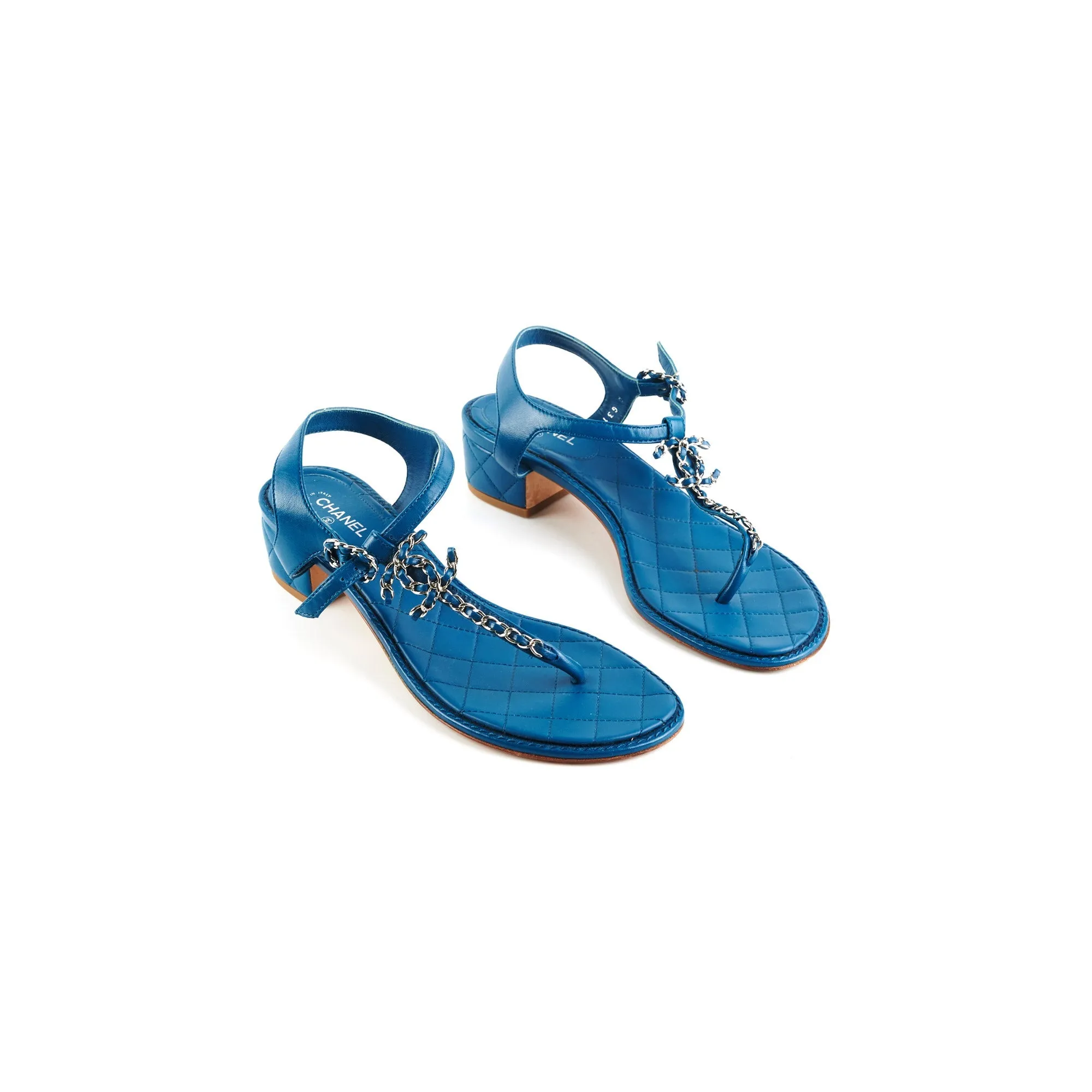 Chanel Sandals Blue (Size 39.5) Dry Step
