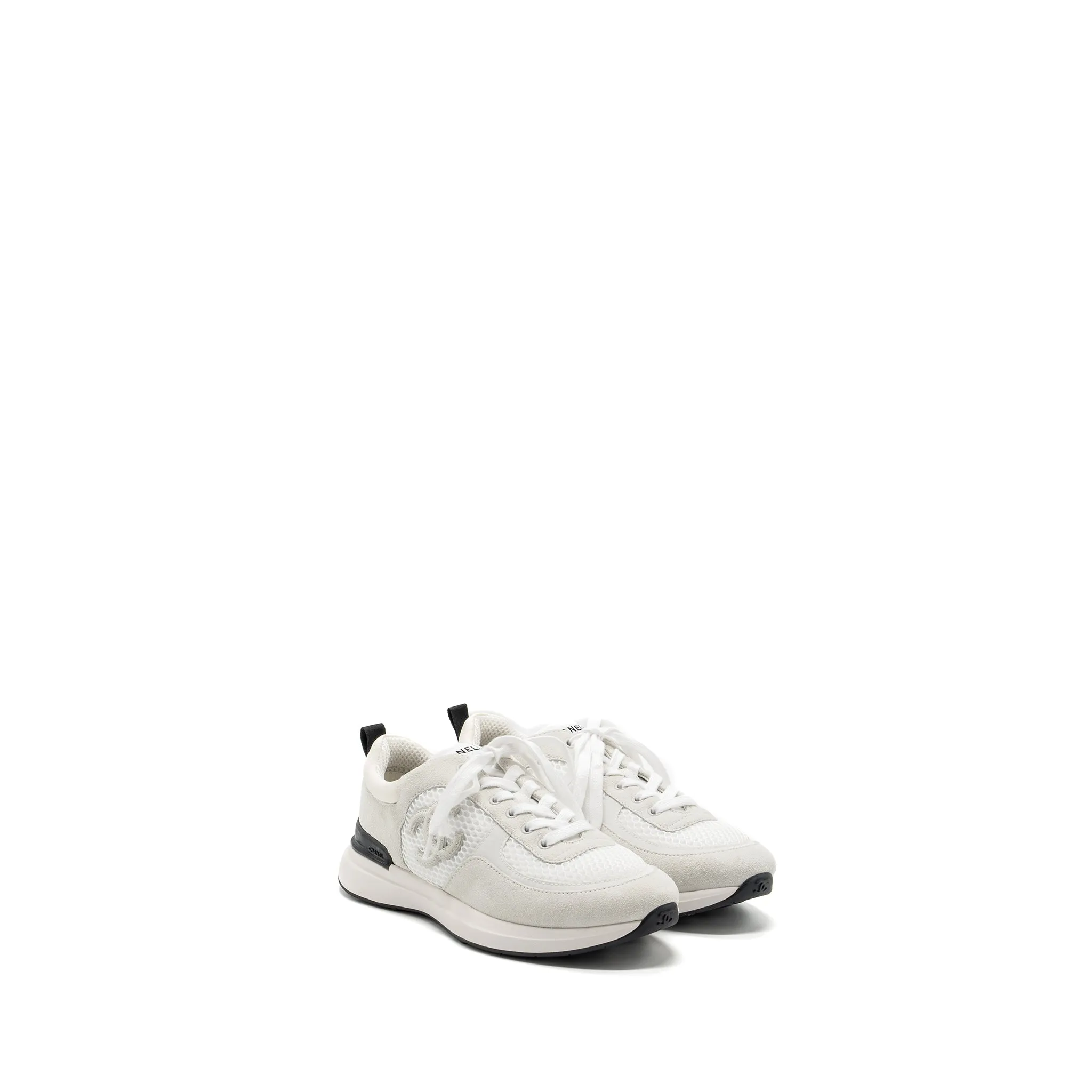 Chanel size 39 CC logo sneakers white Stylish Design