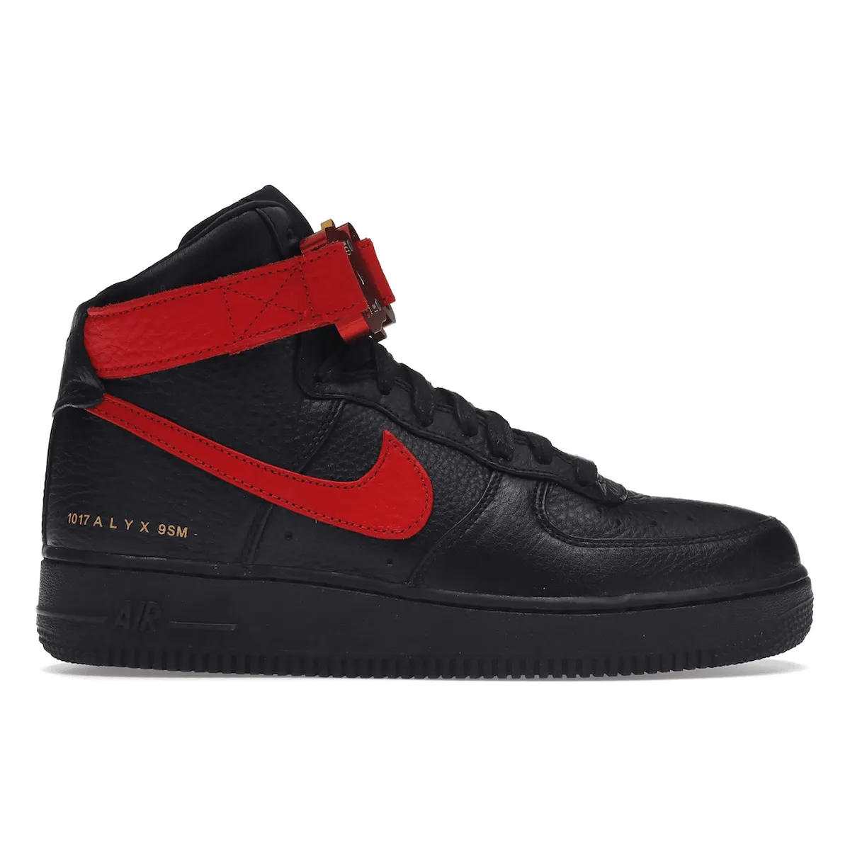 Air Force 1 High x ALYX University Black Red Free Pace Metal Edge