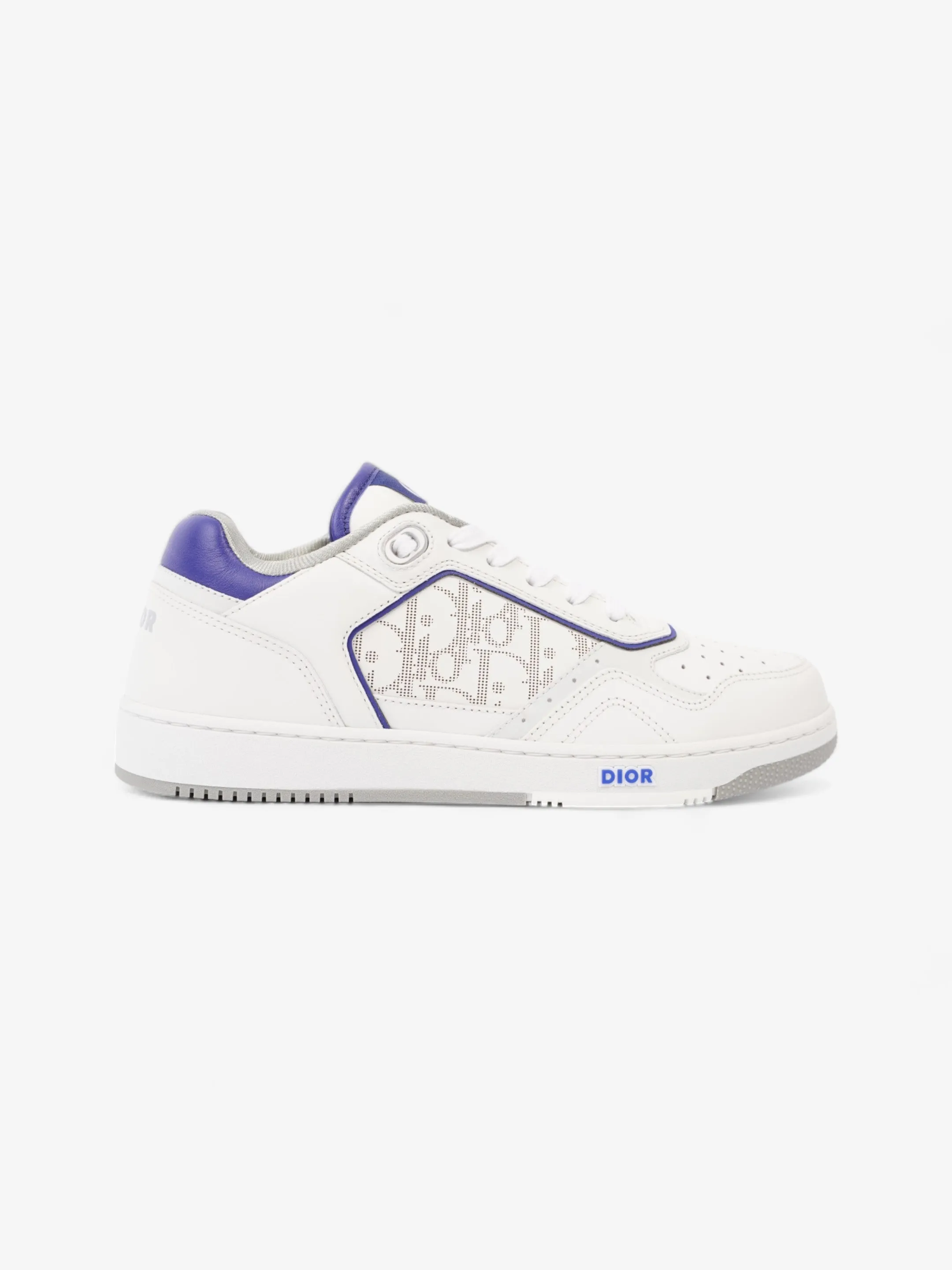Christian Dior B27 Low Top Sneakers  White / Blue Leather EU 40 UK 6 Comfort Feel