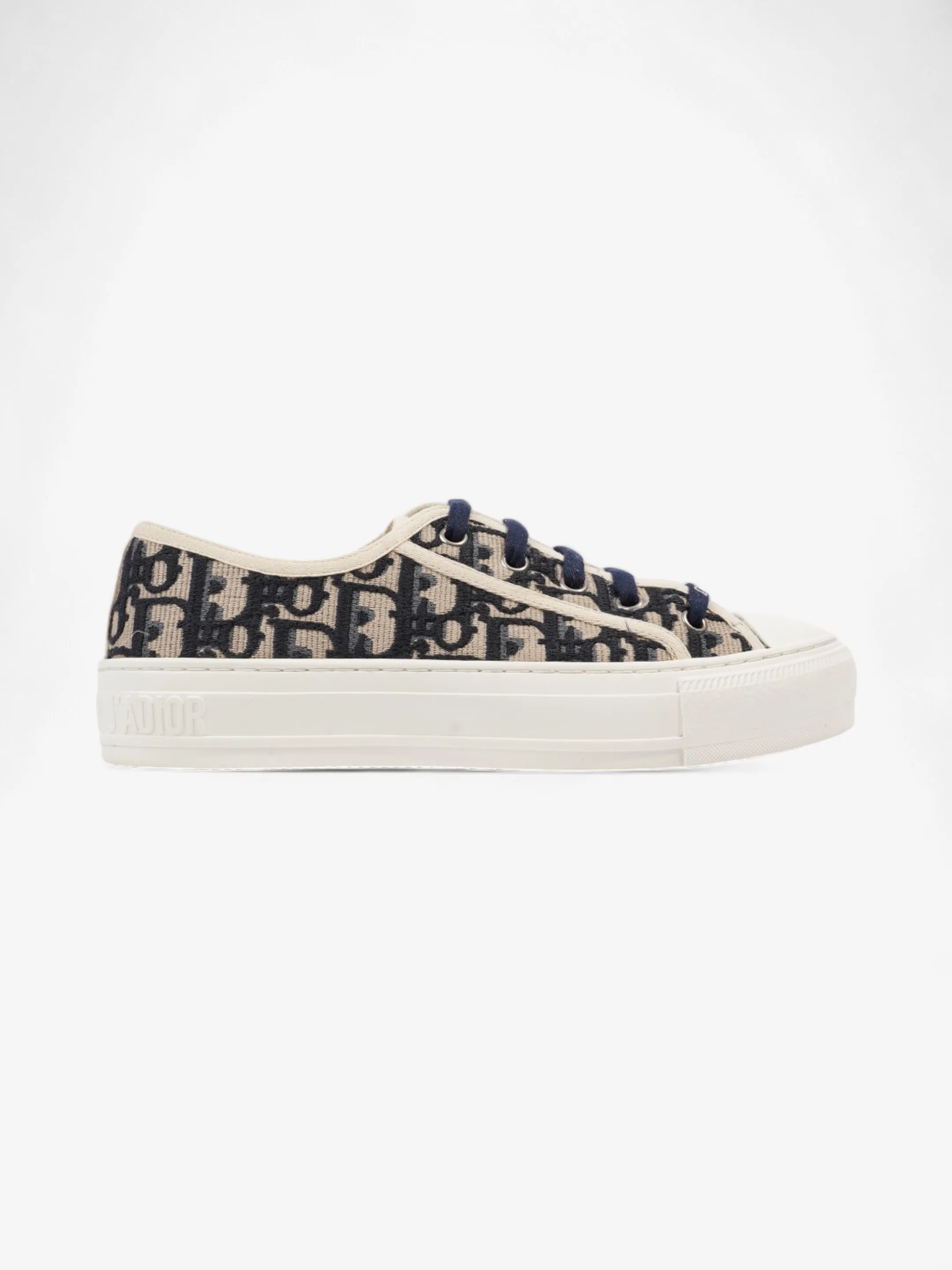 Christian Dior Walk'n'Dior Sneaker Beige / Navy / White Canvas EU 36.5 UK 3.5 easy move