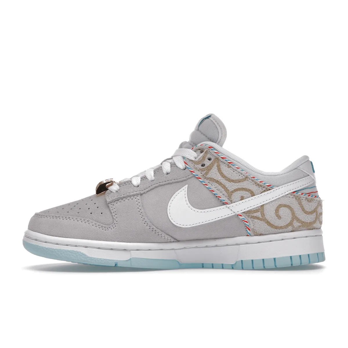 Classic Lacing Nike Dunk Low SE Barber Shop Grey