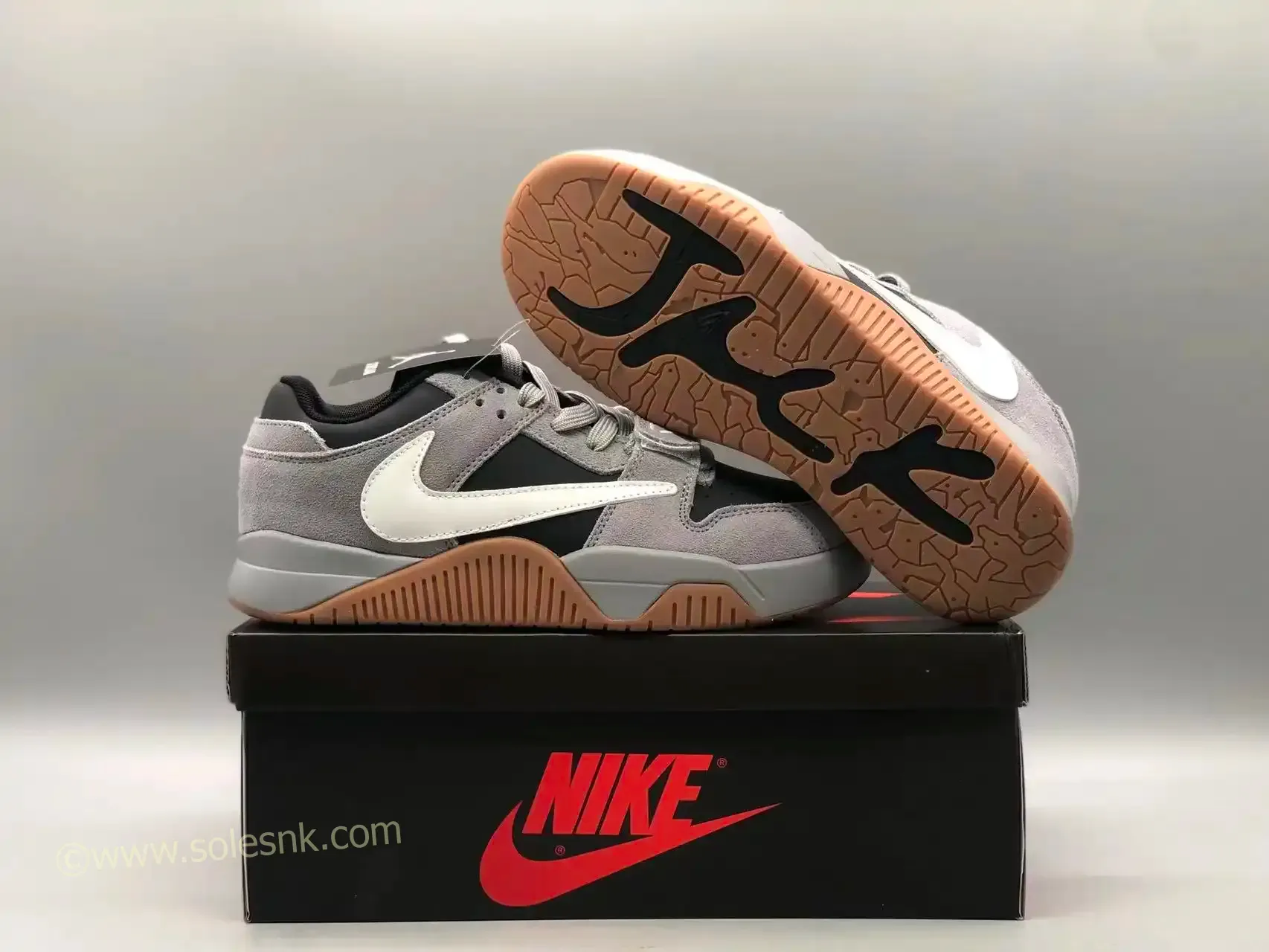 Classic Look Jumpman Jack Travis Scott Cut The Check Black Grey