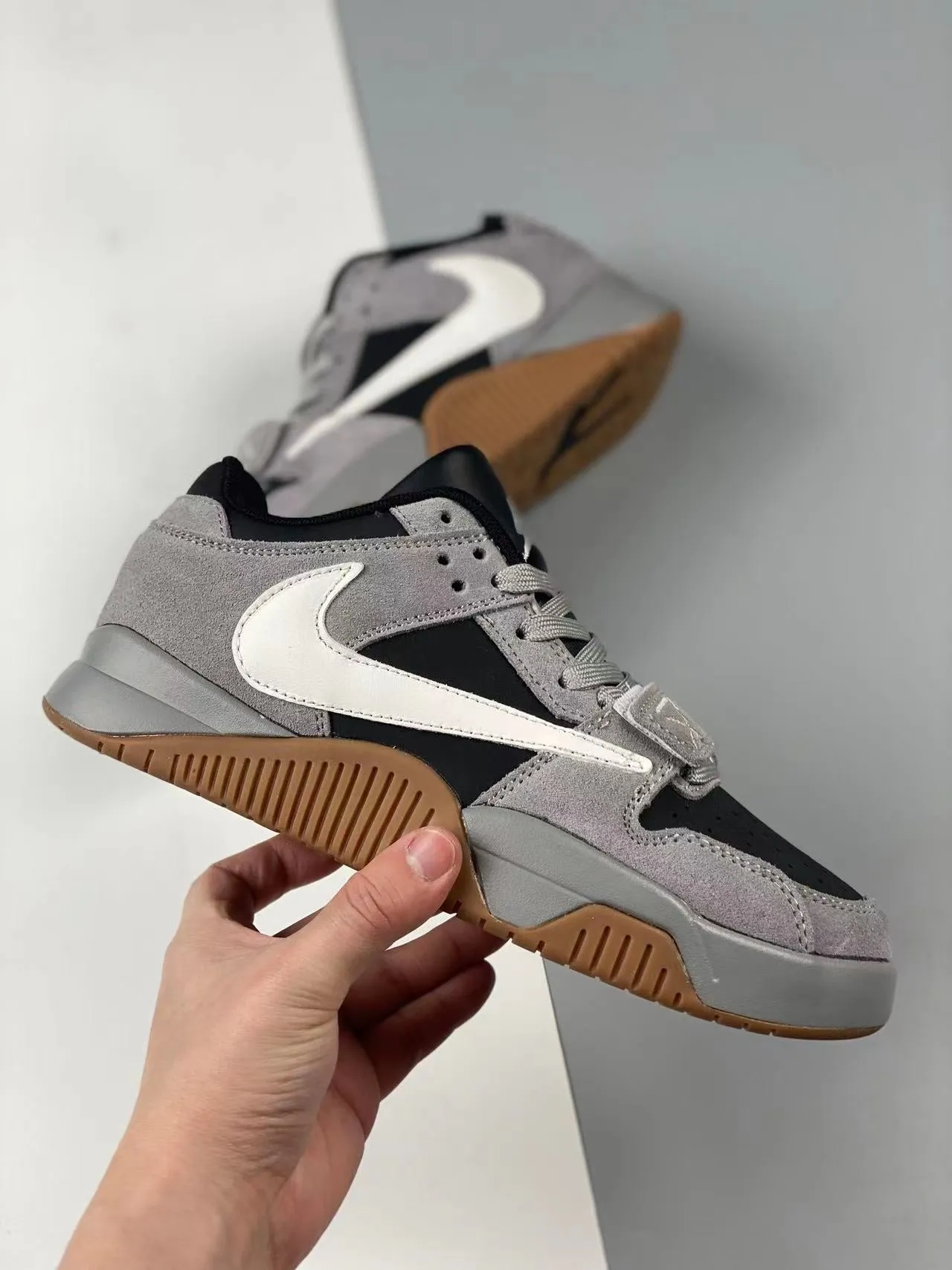 Classic Look Jumpman Jack Travis Scott Cut The Check Black Grey