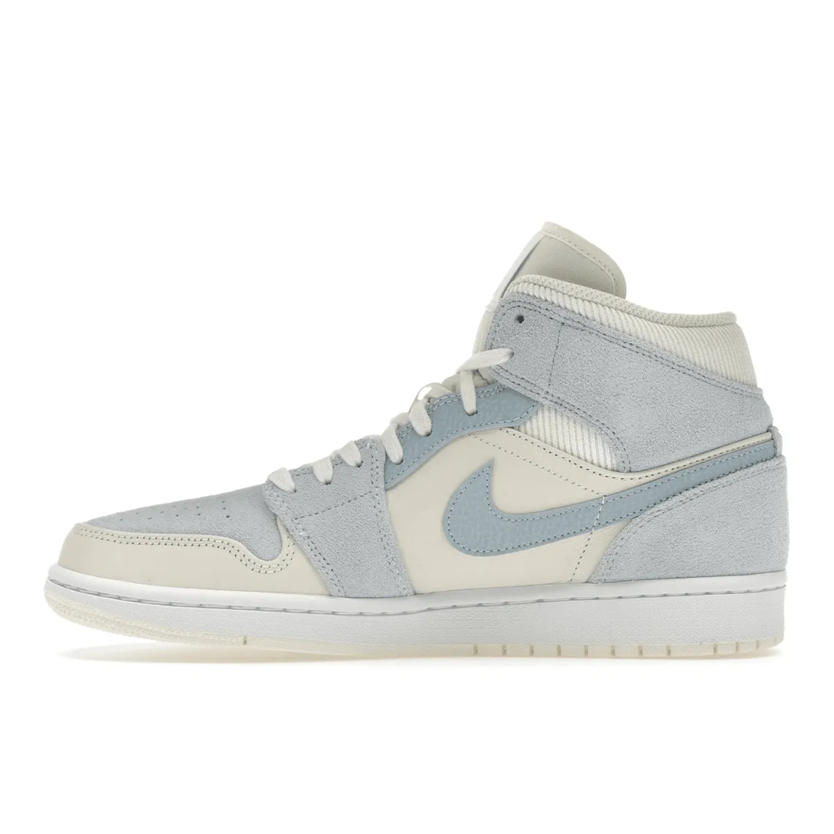 Classic Style Air Jordan 1 Mid Mixed Textures Blue