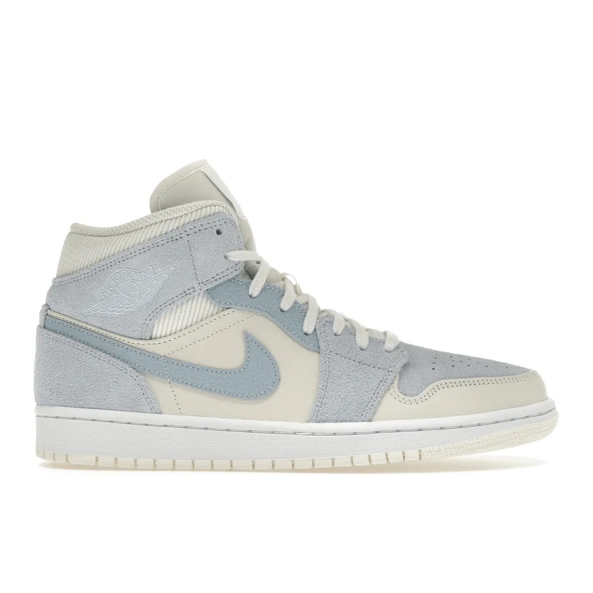Classic Style Air Jordan 1 Mid Mixed Textures Blue