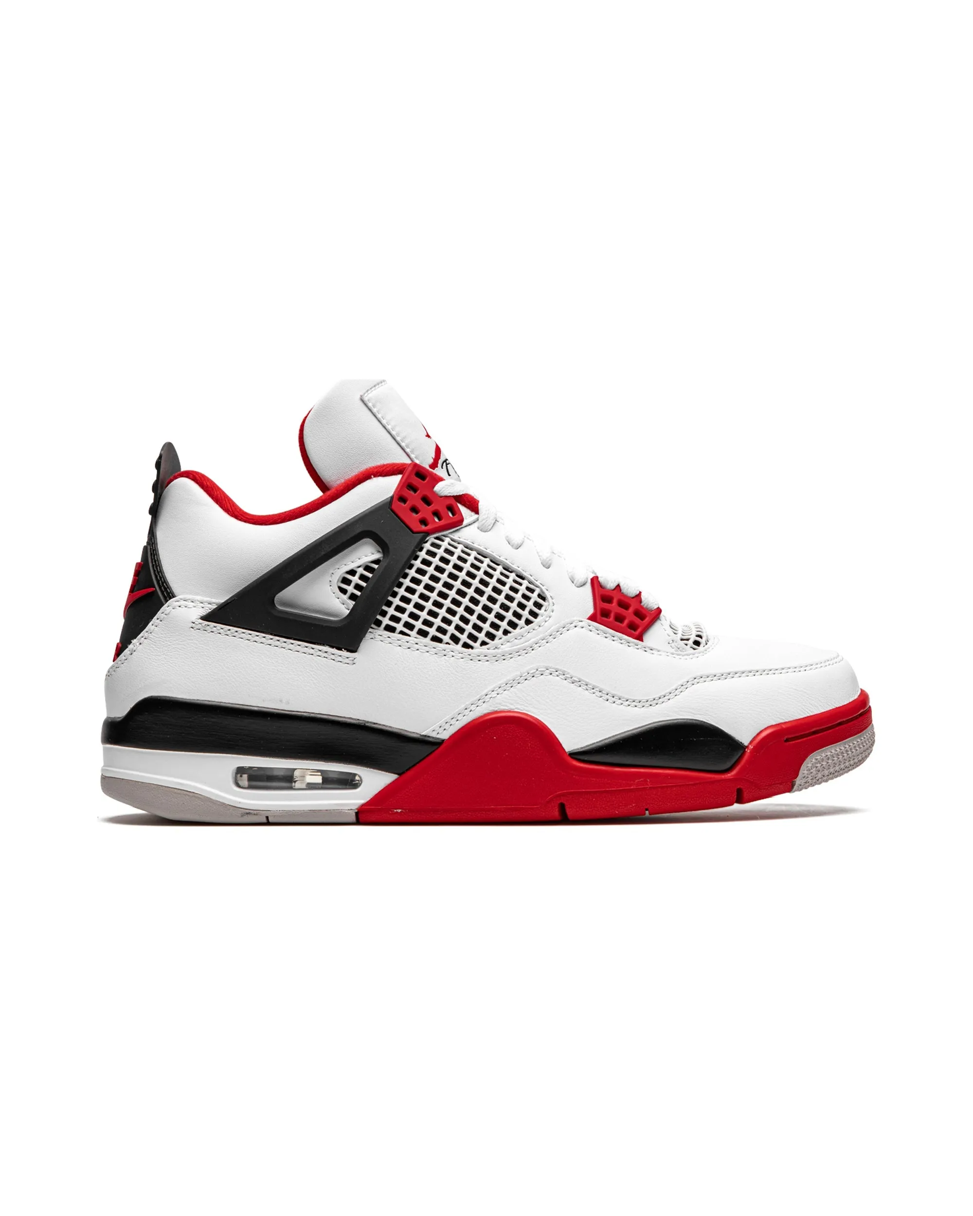 Stitched Detailing Simple Aesthetic Jordan 4 Retro Fire Red (2020)