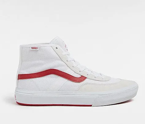Cloud Cushion Tech Vans Skate Crockett High Shoe - White/Red