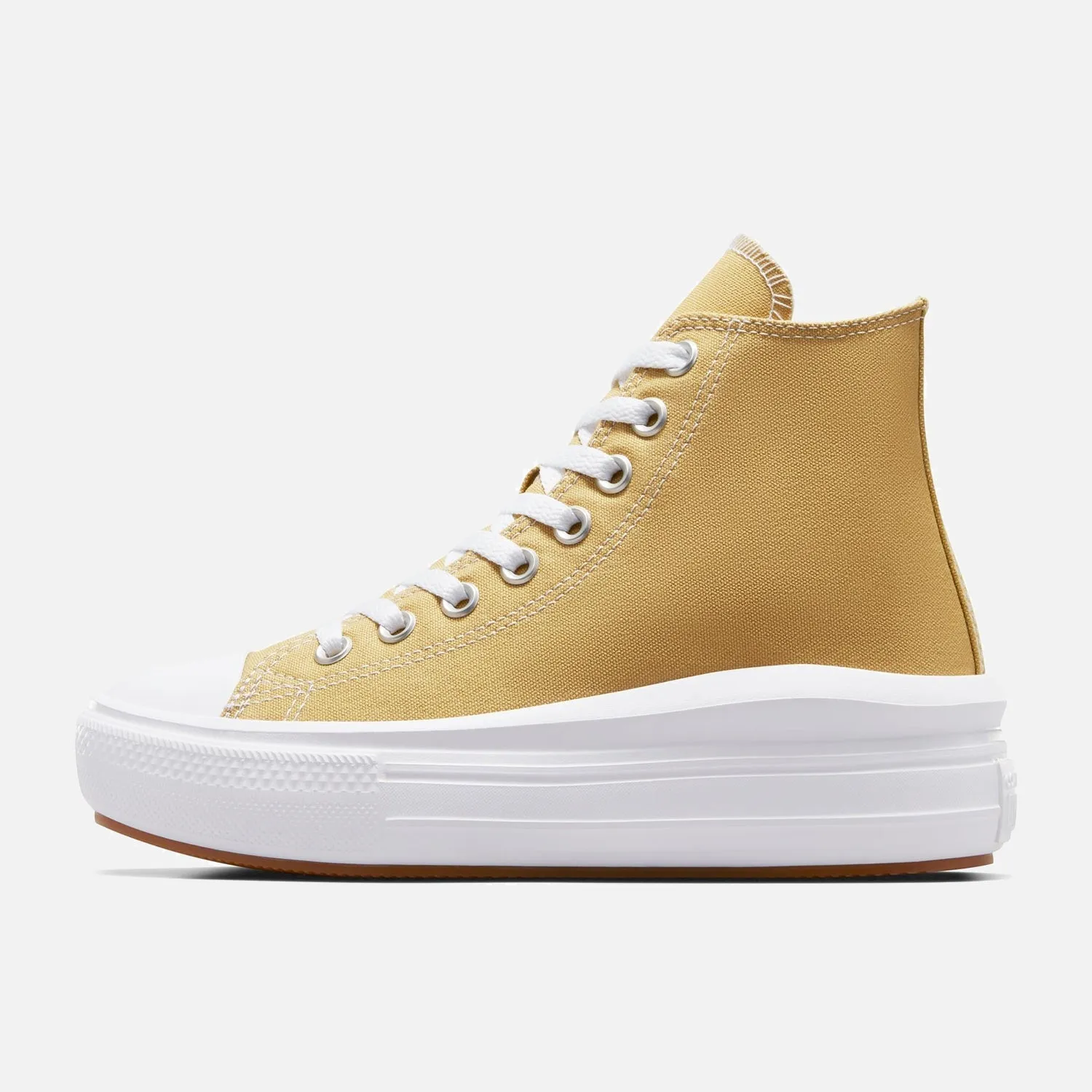 injury - prevention hook - and - loop shoes Women's Converse Chuck Taylor Move Hi Light Sand
