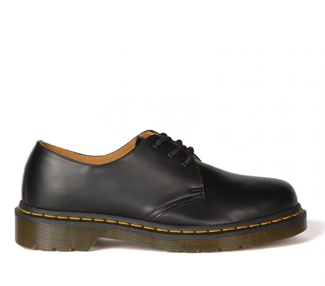 DR MARTENS | 1461 DMC 3-EYE SHOE | BLACK SMOOTH Comfort Curve Top Rated