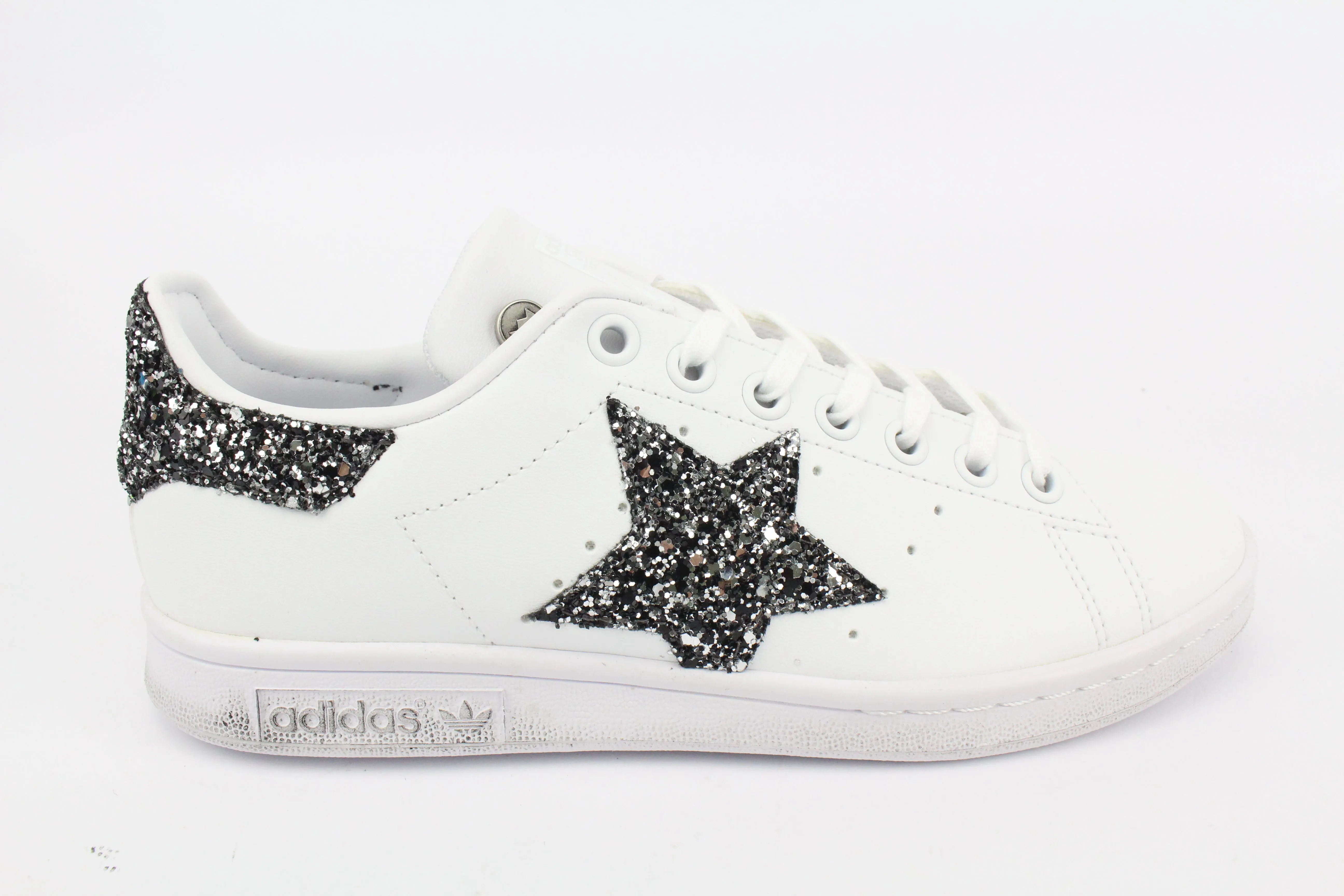 Comfort Move Adidas Stan Smith Stella Glitter Black Silver