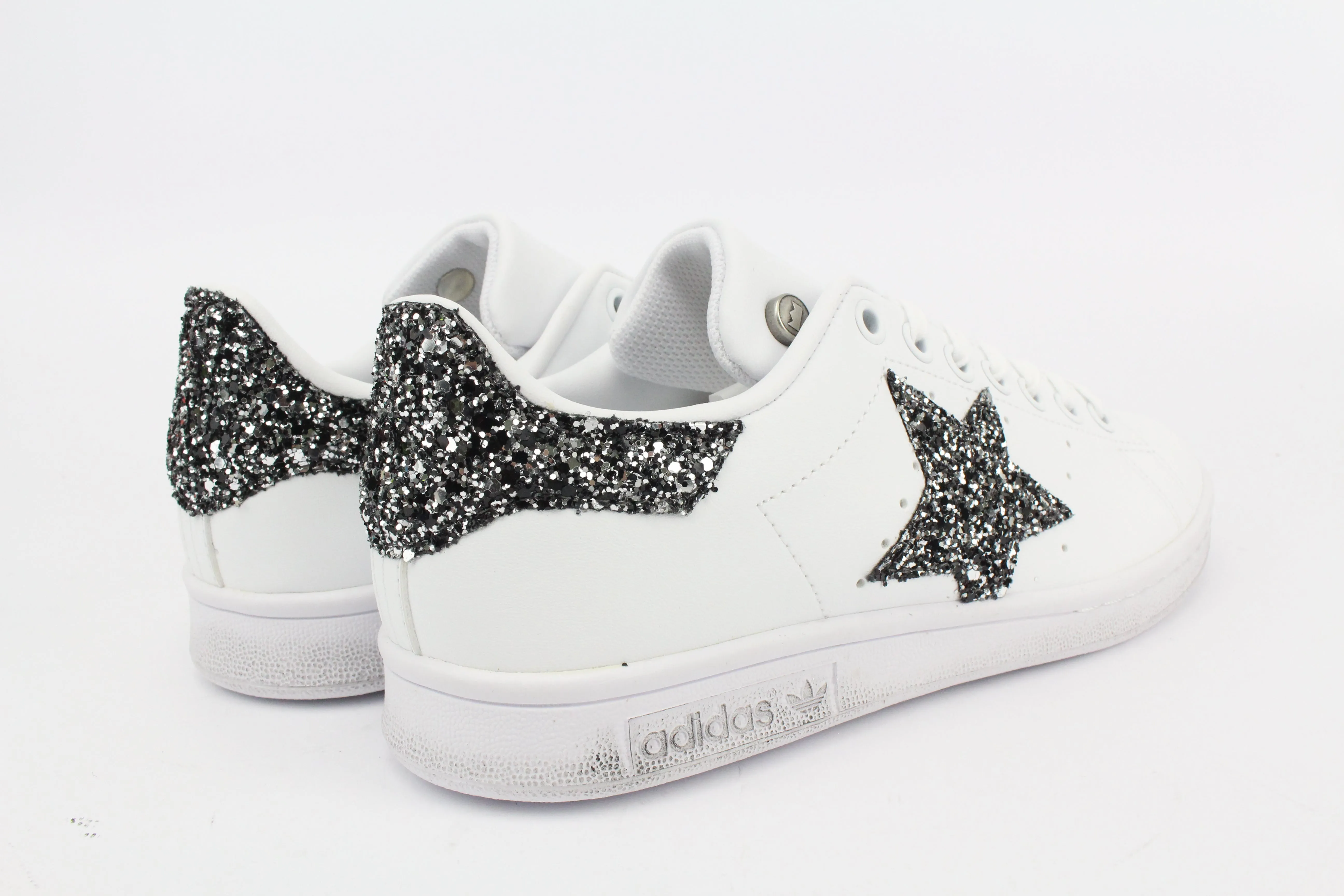 Comfort Move Adidas Stan Smith Stella Glitter Black Silver