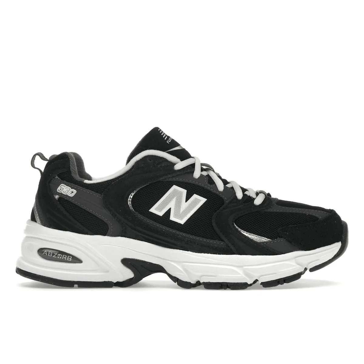 New Balance 530 Classic Black Grey Style Comfort Flexible Material