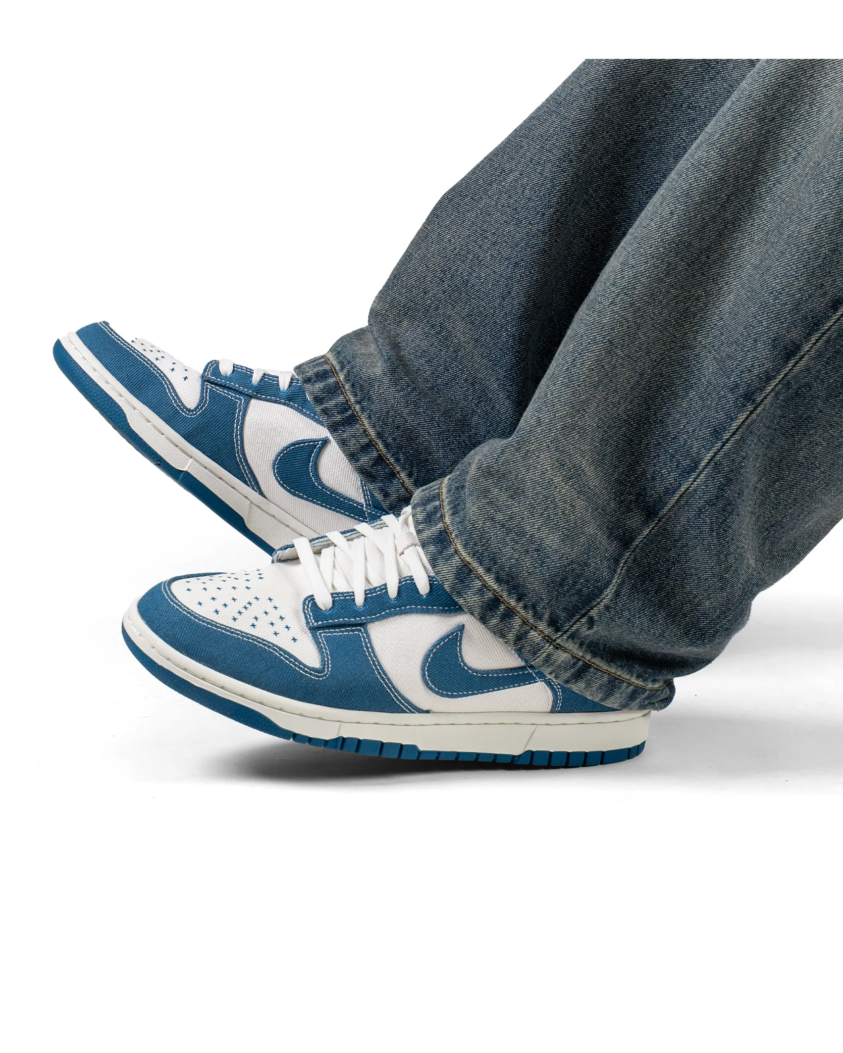 Comfort Move Nike Dunk Low Industrial Blue Sashiko