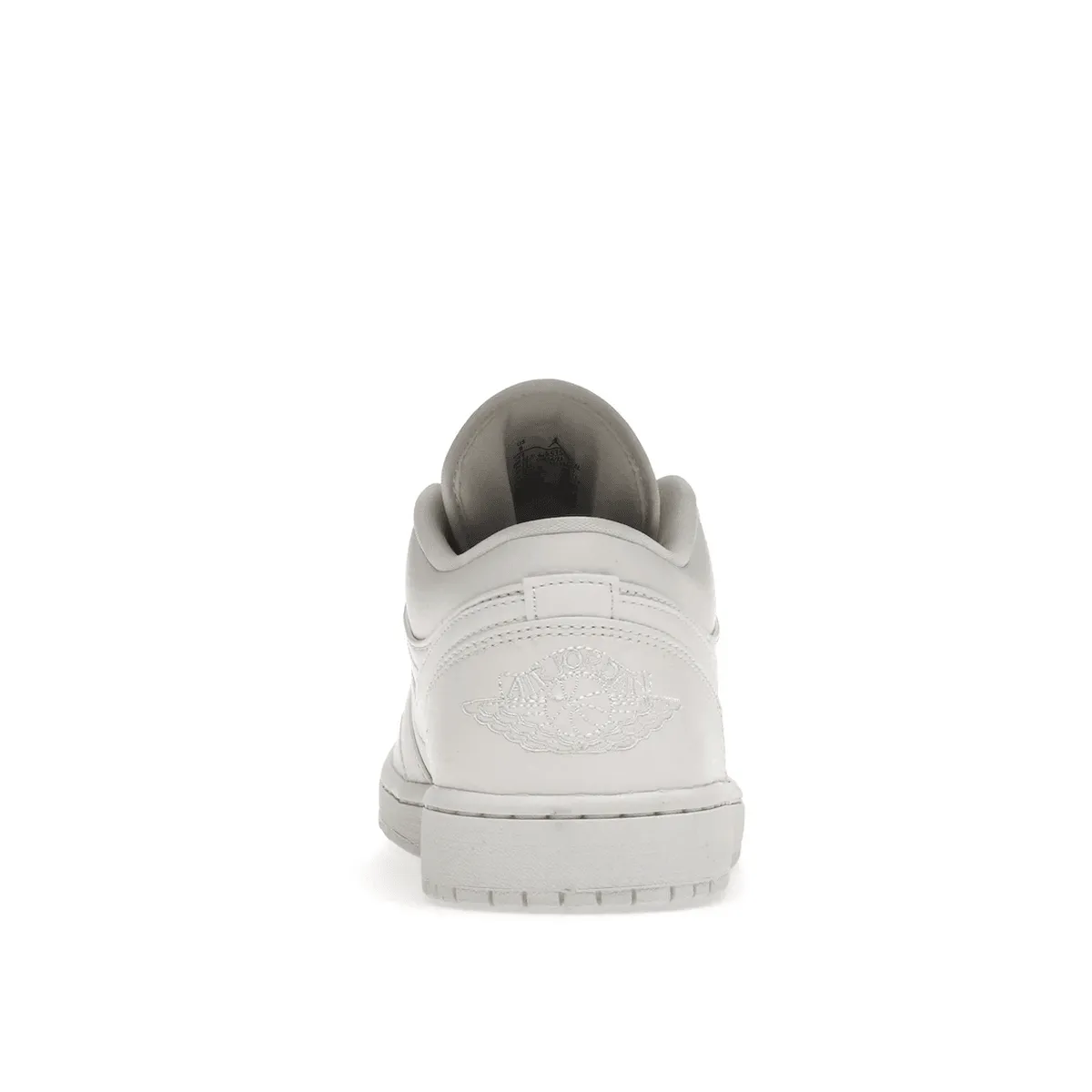 Comfort Straps Air Jordan 1 Low Triple White Tumbled Leather